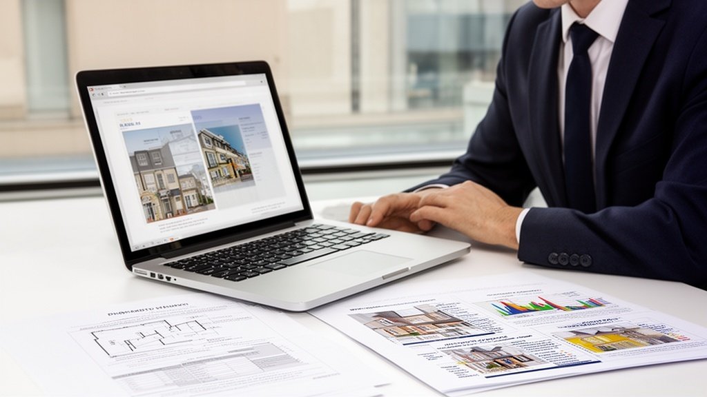 RICS property valuation surveyor reviewing property market data in Coventry office